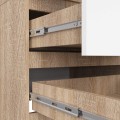 Šatní skříň Star 60 cm dub sonoma/bílá