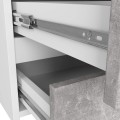 Komoda CL6 100 cm bílá/beton