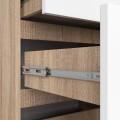 Komoda Kuba 120 cm dub sonoma/bílá