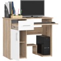 Volně stojící psací stůl Jay 90 cm dub sonoma/bílý
