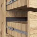 Komoda Kuba 60 cm - 4 šuplíky dub artisan