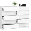 Komoda Rollo K 160 cm bílá matná