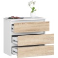 Komoda CL3 60 cm bílá/dub sonoma