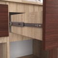 Komoda Karolína 140 cm 3 skříňky a 3 šuplíky /dub sonoma/wenge
