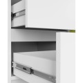 Komoda JERRY K 80 cm 1 dveře 3 zásuvky bílá