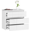 Komoda CL3 60 cm bílá lesk