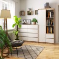 Skříň Rexa 80 cm dub sonoma/bílá