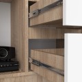 Skříň Rexa 80 cm dub sonoma/bílá