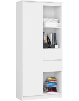 Skříň Rexa II 80 cm bílá
