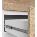 Komoda Rollo K 160 cm bílá/dub sonoma