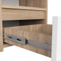 Noční stolek CL1 40 cm dub sonoma/bílý