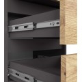 Komoda CL3 40 cm grafitově šedá/dub artisan