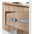 Komoda Kiara 80 cm 2 skříňky a 1 šuplík dub sonoma/bílá