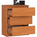 Komoda Kuba 60 cm - 3 šuplíky olše