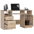 Volně stojící psací stůl Ana 124 cm dub sonoma