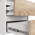 Komoda CL3 40 cm bílá/dub sonoma