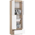 Skříň Rexa 60 cm dub sonoma/bílá
