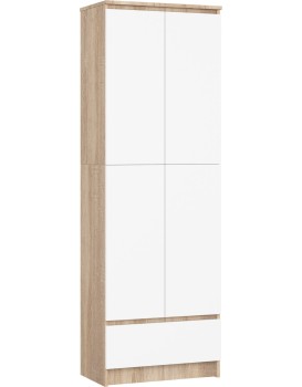 Skříň Rexa 60 cm dub sonoma/bílá