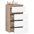 Komoda CL4 40 cm dub sonoma/bílá