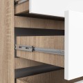 Komoda Inbia K 160 cm dub sonoma/bílá