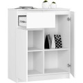 Komoda Kiara 80 cm 2 skříňky a 1 šuplík bílá