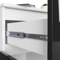 Komoda Kiara 80 cm 2 skříňky a 1 šuplík bílá/černá