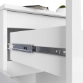 Komoda Kiara 80 cm 2 skříňky a 1 šuplík bílá lesk