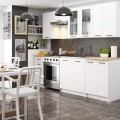 Kuchyňská linka Olivie 2,4 m H720 prosklená bílá/dub sonoma