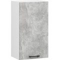 Kuchyňská rohová linka Olivie 3 m H720 prosklená beton/dub sonoma