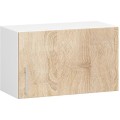 Kuchyňská linka Olivie 2,4 m prosklená bílá/dub sonoma