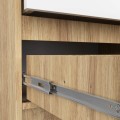 Komoda Kuba 60 cm - 2 šuplíky dub artisan/bílá