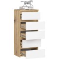 Komoda CL5 40 cm dub artisan/bílá