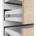 Komoda CL3 60 cm bílá/dub sonoma