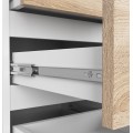 Komoda CL5 se zásuvkami 40 x 92 cm bílá/dub sonoma