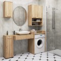 Závěsná koupelnová skříňka Fin W64 64 cm dub sonoma