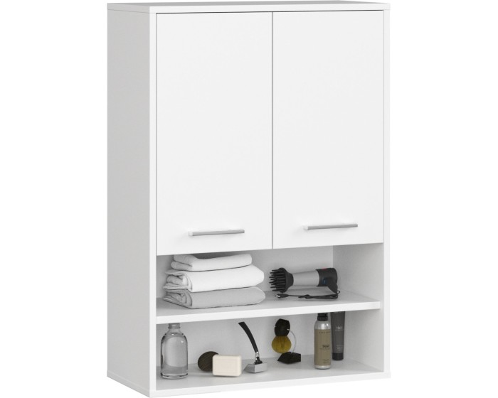 Závěsná koupelnová skříňka Fin W64 2D 64 cm bílá