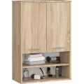 Závěsná koupelnová skříňka Fin W64 2D 64 cm dub sonoma