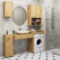 Závěsná koupelnová skříňka Fin W64 2D 64 cm dub artisan