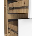 Komoda Girgo 100 cm dub artisan/bílá