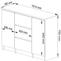 Komoda Girgo 100 cm dub sonoma