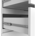 Komoda Kuba 140 cm 10 šuplíků bílá