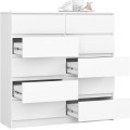 Komoda Kuba 120 cm bílá