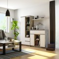 Komoda Baros 100 cm beton/bílá