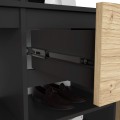 Předsíňová stěna Entro černá/dub artisan