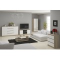 Komoda Rollo V 160 cm dub sonoma/bílá