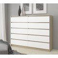 Komoda Rollo K 160 cm dub sonoma/bílá