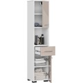 Koupelnová skříňka Fin II 30 cm bílá/cappuccino lesk