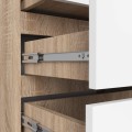 Komoda CL3 60 cm dub sonoma/bílá