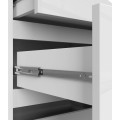 Komoda Kuba 120 cm bílá lesklá
