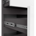 Komoda CL4 40 cm grafitově šedá/bílá